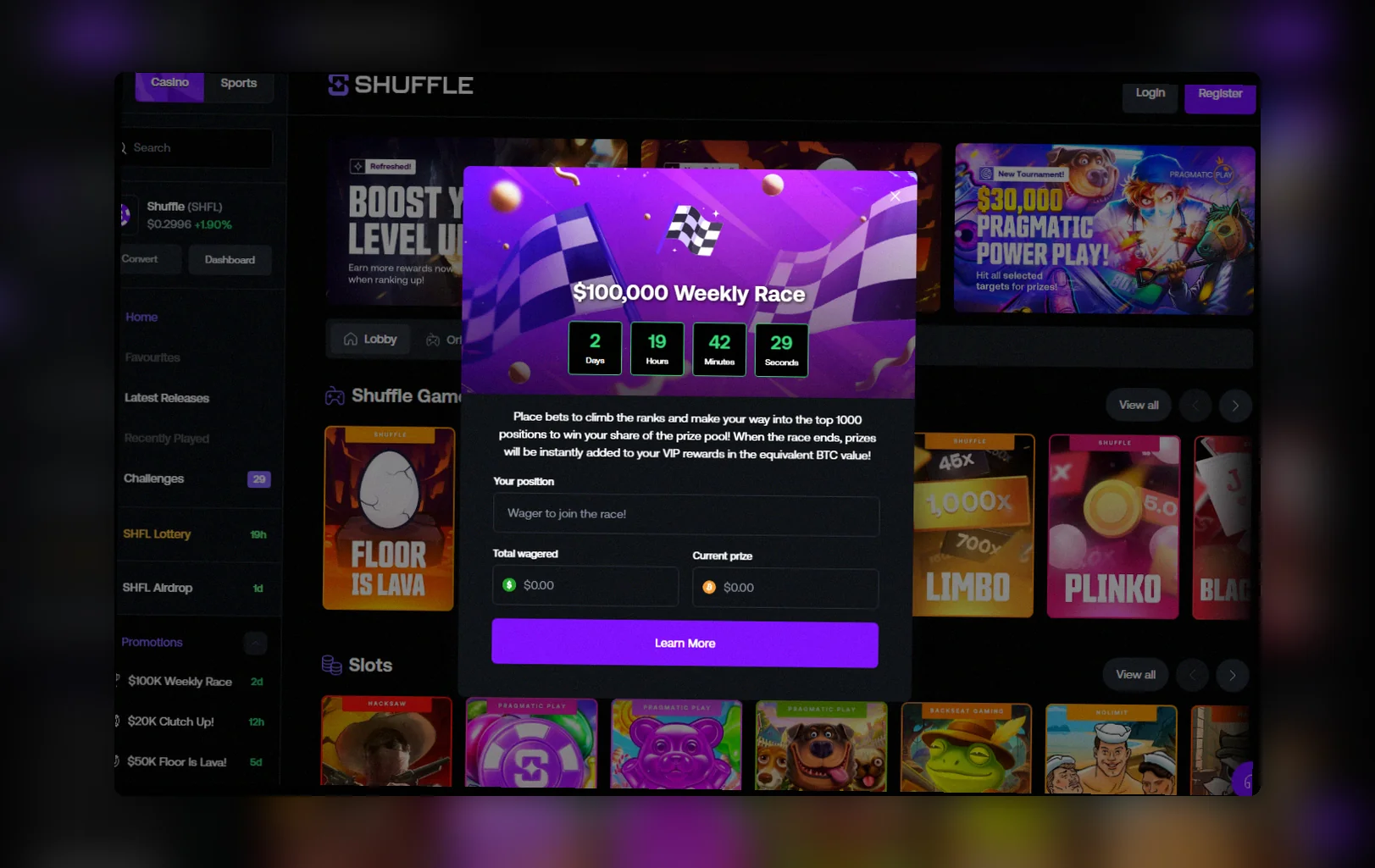 Shuffle Casino bonus Deutschland